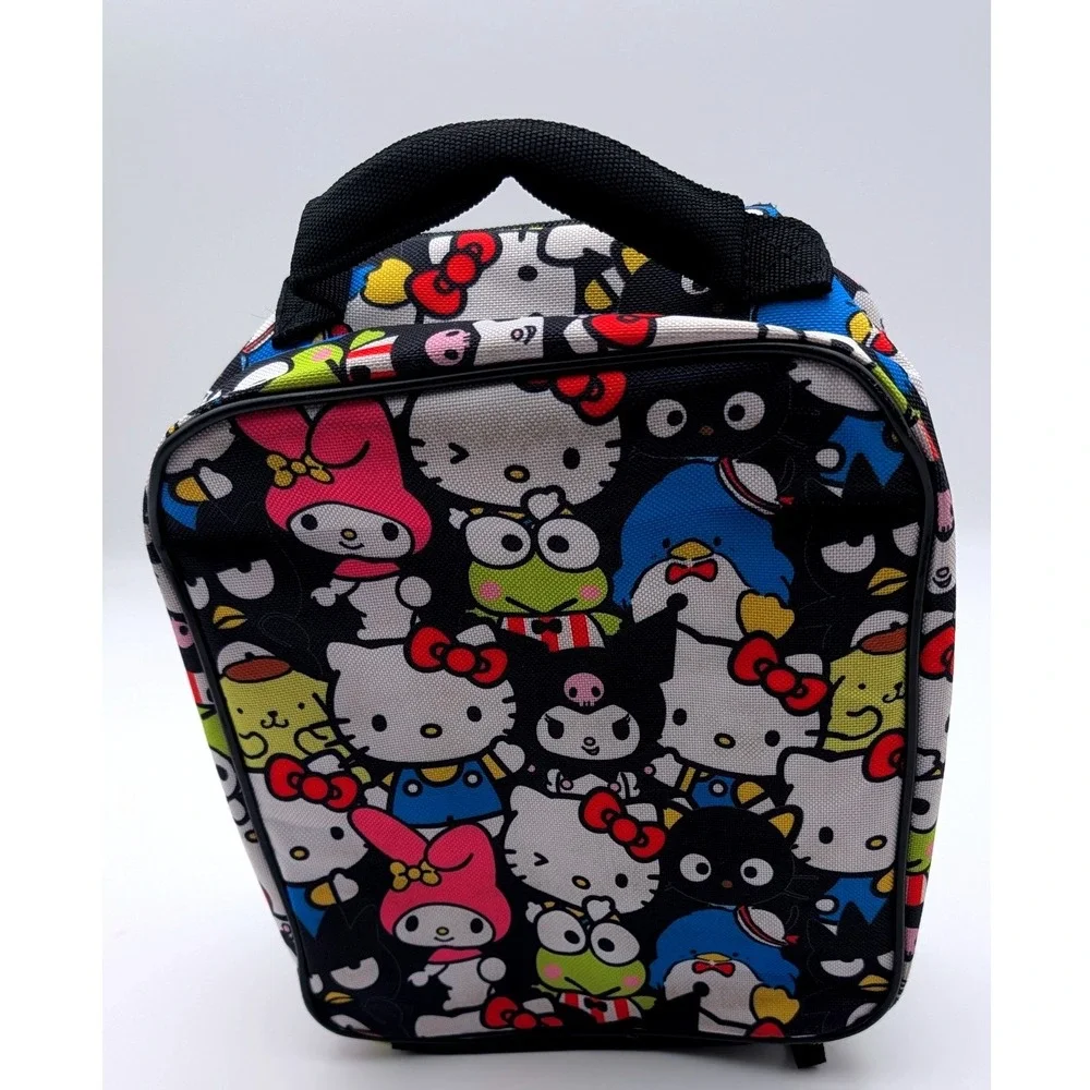 Sanrio Hello Kitty Friends Insulated Lunch Bag Multi Character Print Black